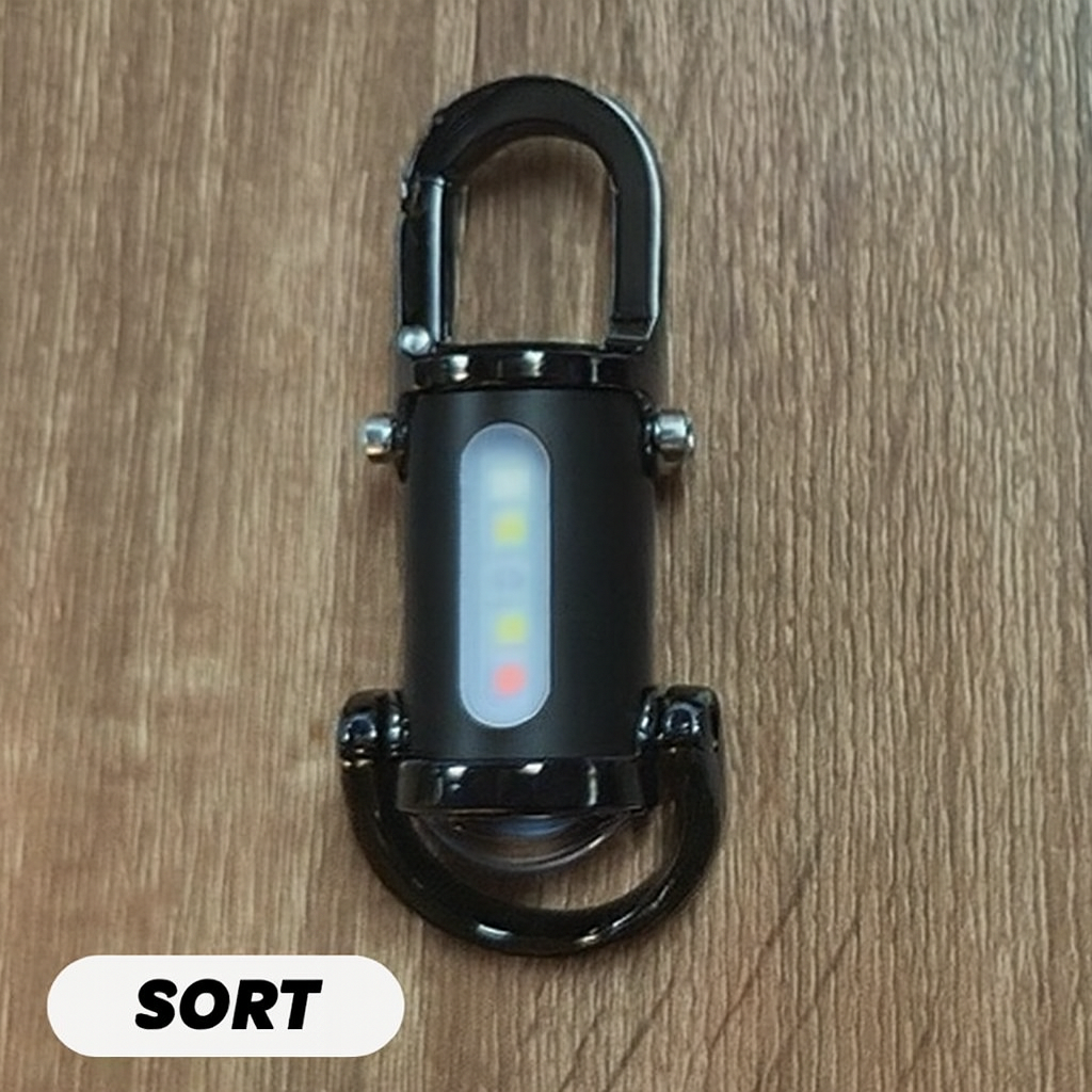 1200LM Mini Nøgleringslygte – Super Klar & Vandtæt