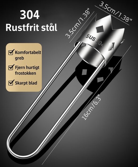 Universal kernefjerner i rustfrit stål – Fjerner frugtsten hurtigt og nemt