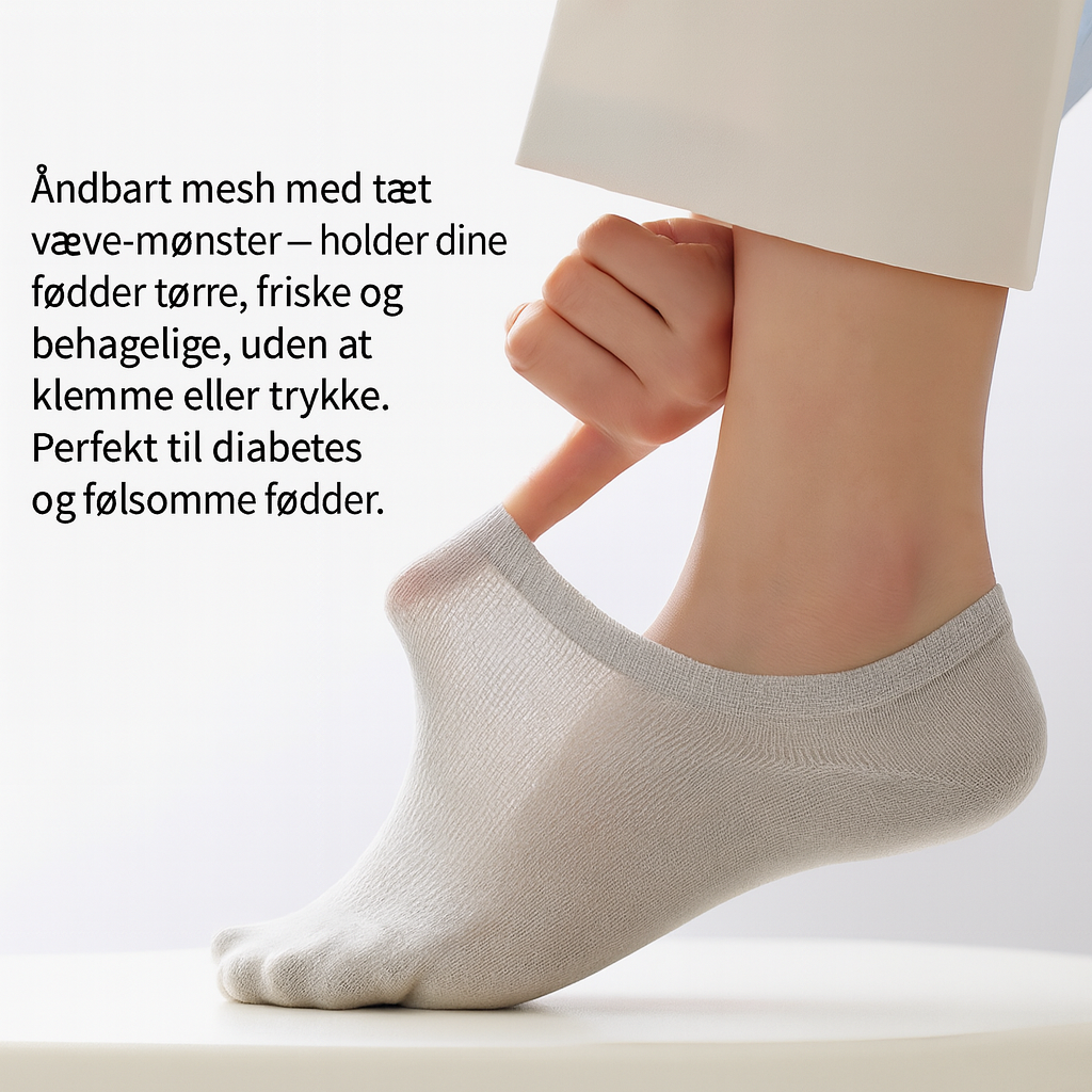 Komfortable, åndbare sokker uden klem eller tryk