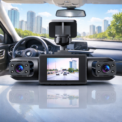 Professionell 360° dashcam – 4 kameror, full överblick – Full HD med mörkerseende och loopinspelning