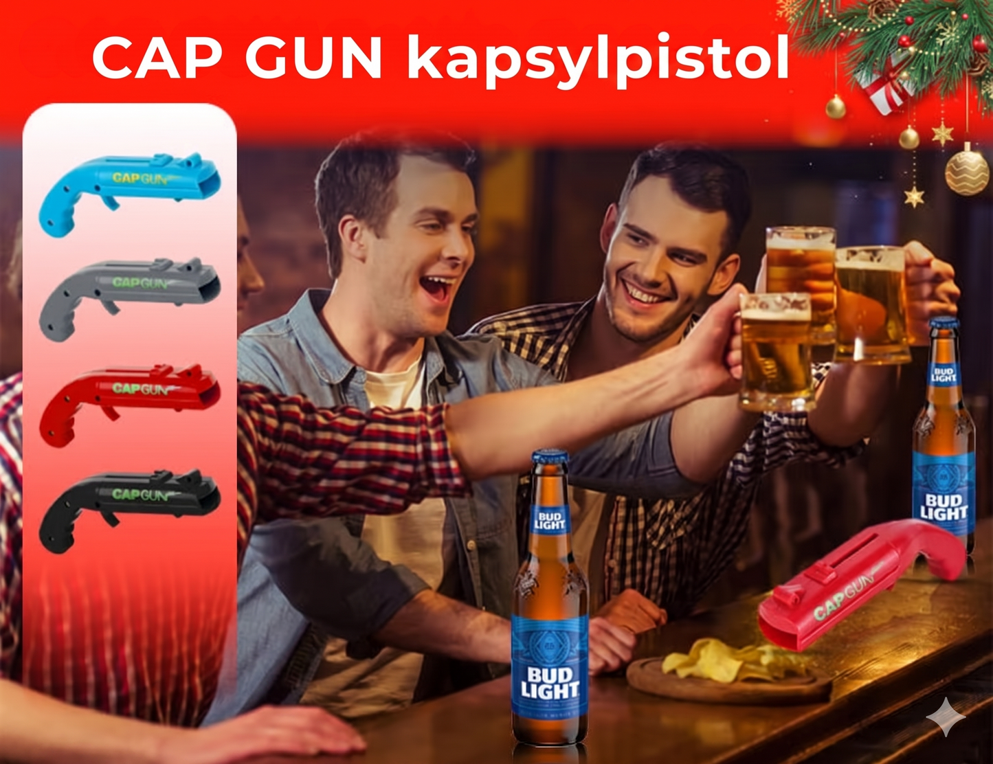 Kapsylöppnarepistol – Det ultimata festverktyget som skjuter iväg kapsylen!