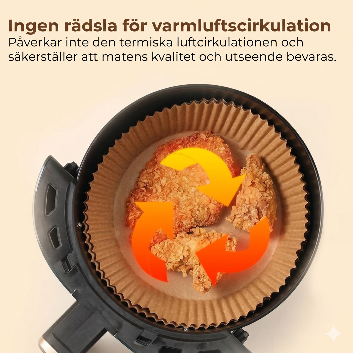 Bakplåtspappersformar till Airfryer – [100-pack]