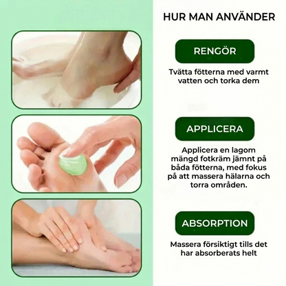 Återfuktande fotkräm med teträdolja och aloe vera – speciellt utvecklad för torra fötter