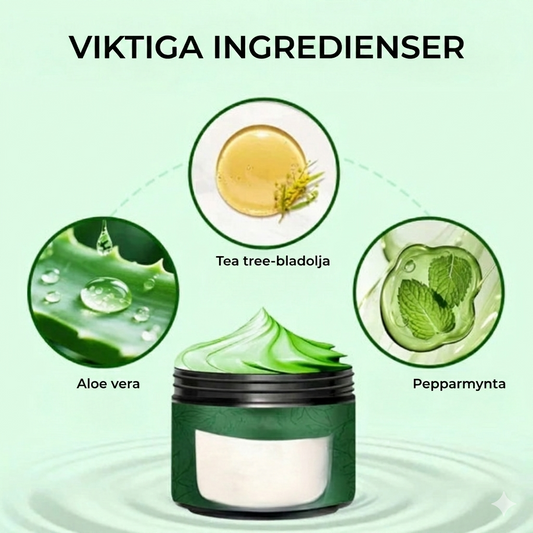 Återfuktande fotkräm med teträdolja och aloe vera – speciellt utvecklad för torra fötter
