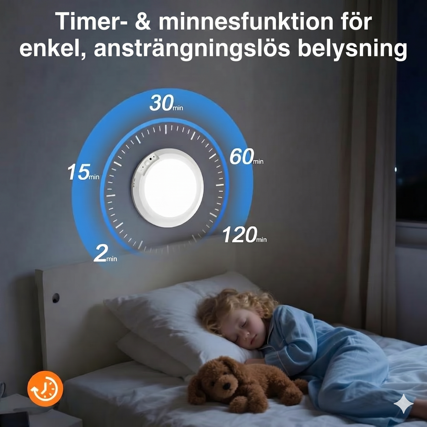 Uppladdningsbar taklampa med rörelsesensor – Trådlös inkl. fjärrkontroll