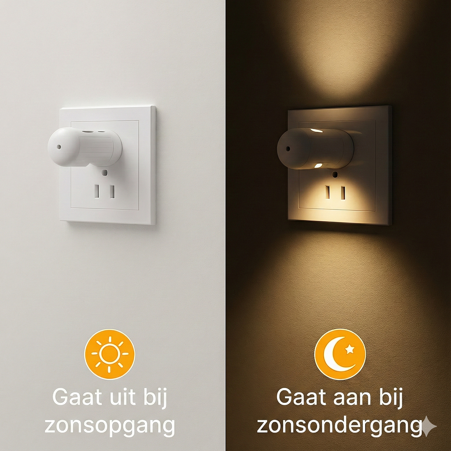 Slimme LED Nachtlamp met Schemersensor