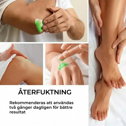 Återfuktande fotkräm med teträdolja och aloe vera – speciellt utvecklad för torra fötter