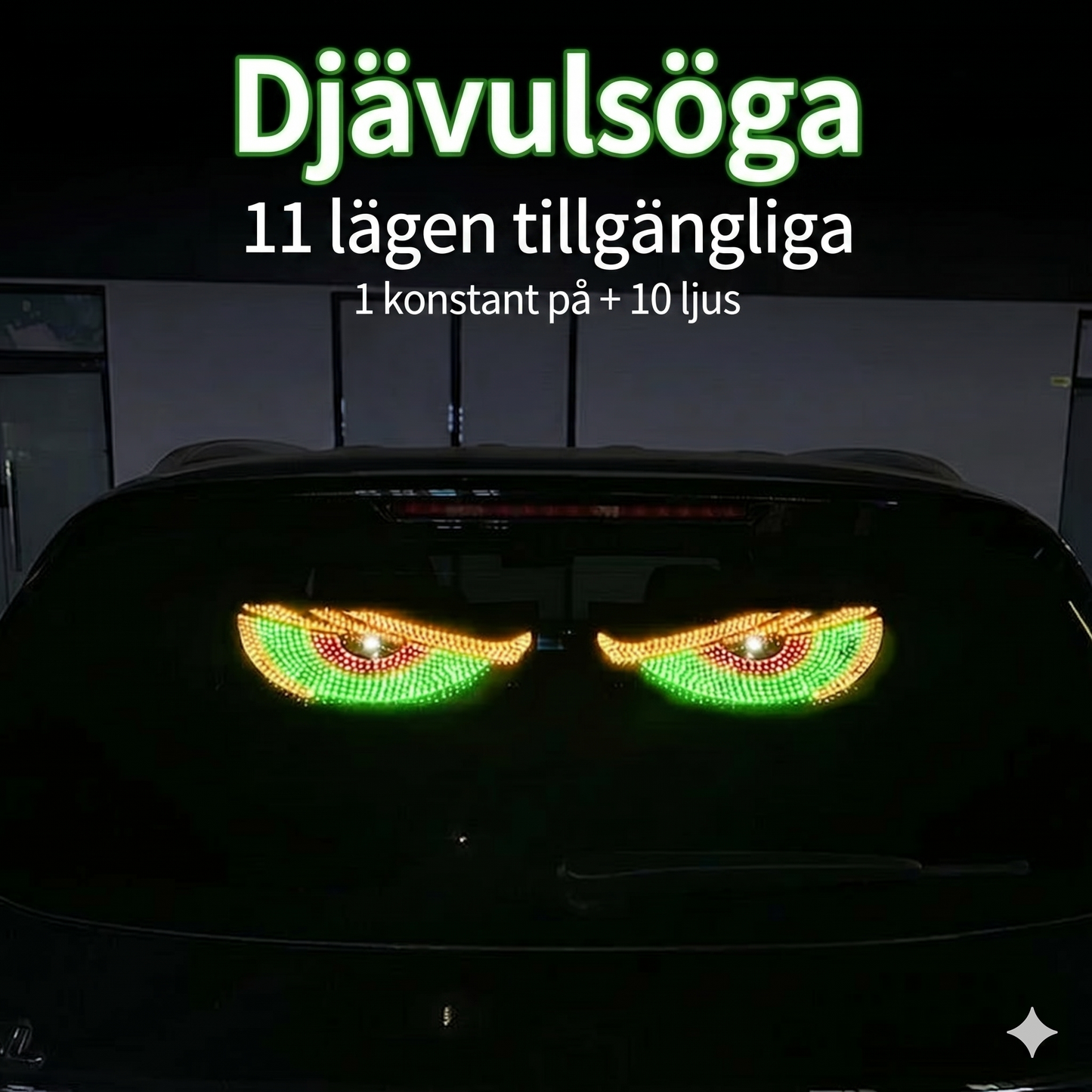 LED Devil Eyes för bilens vindruta