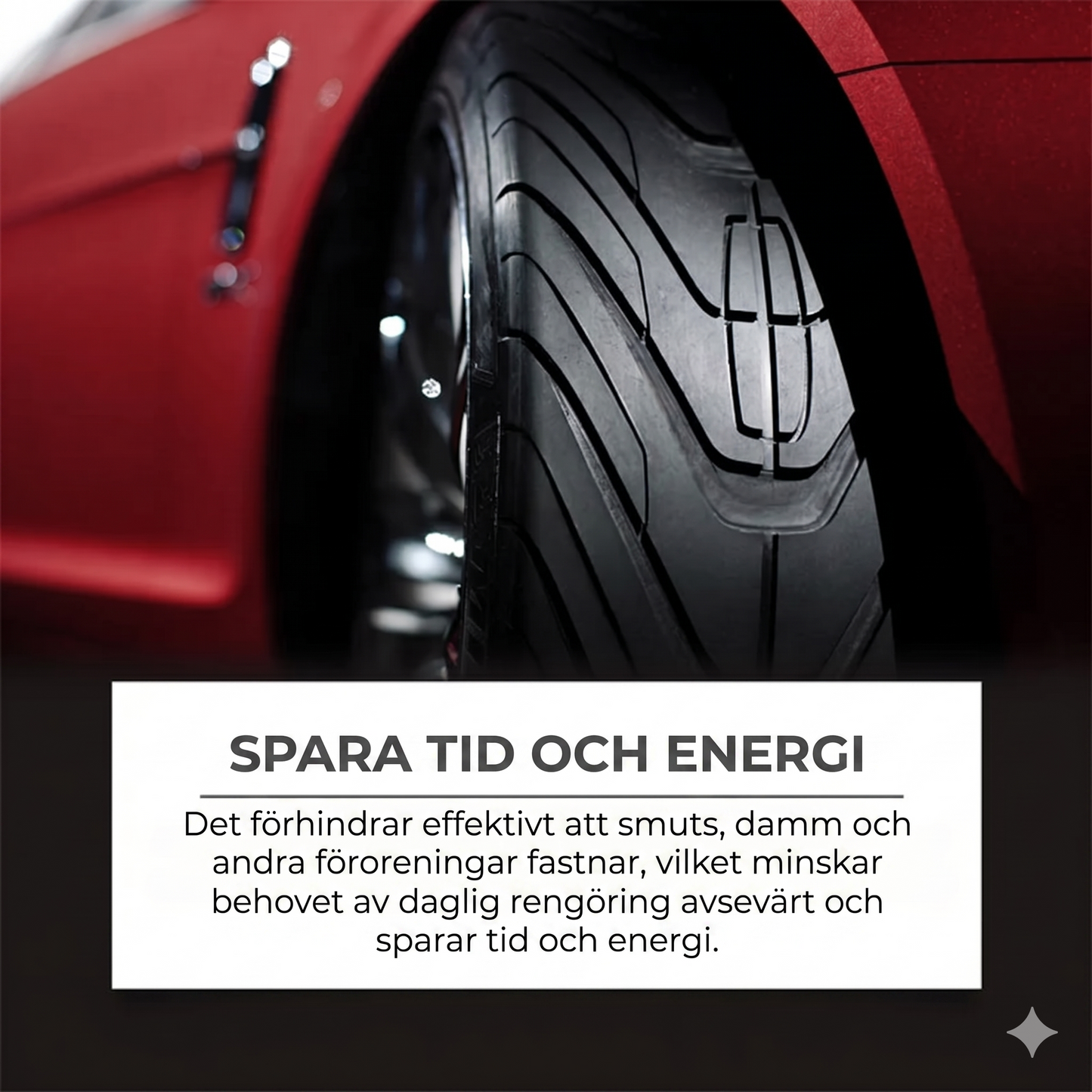Däckvårdskräm för bil
