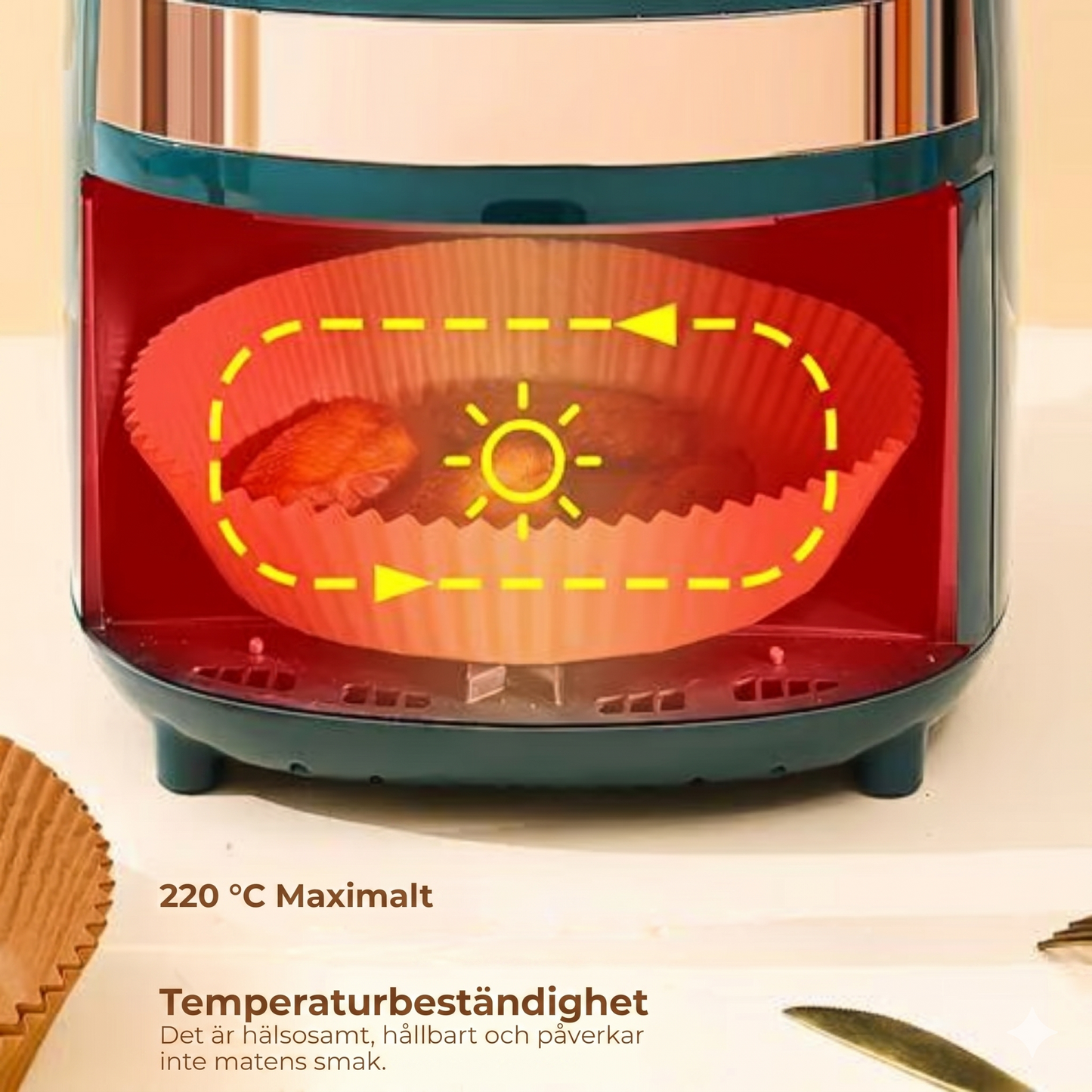 Bakplåtspappersformar till Airfryer – [100-pack]