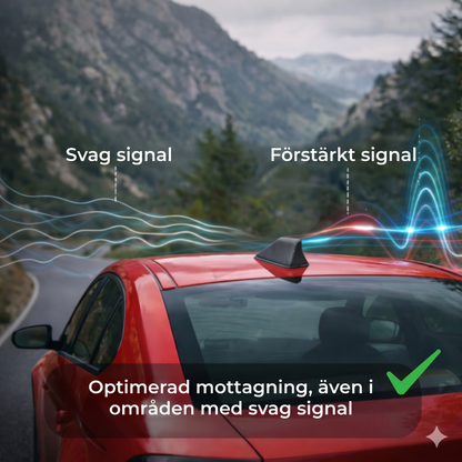 Hajfena bilantennförstärkare – Förbättrar radiomottagningen