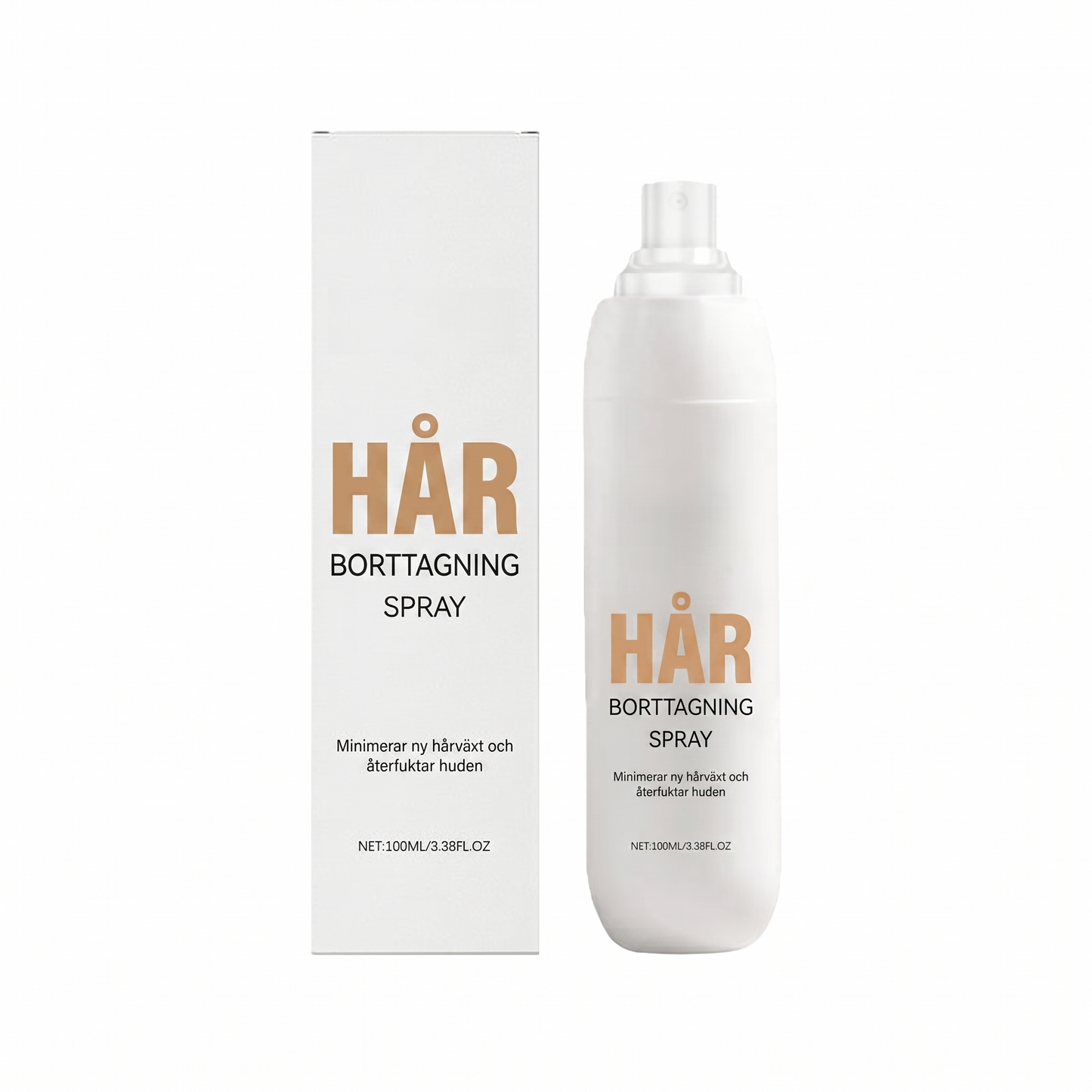 Väldoftande hårborttagningsspray