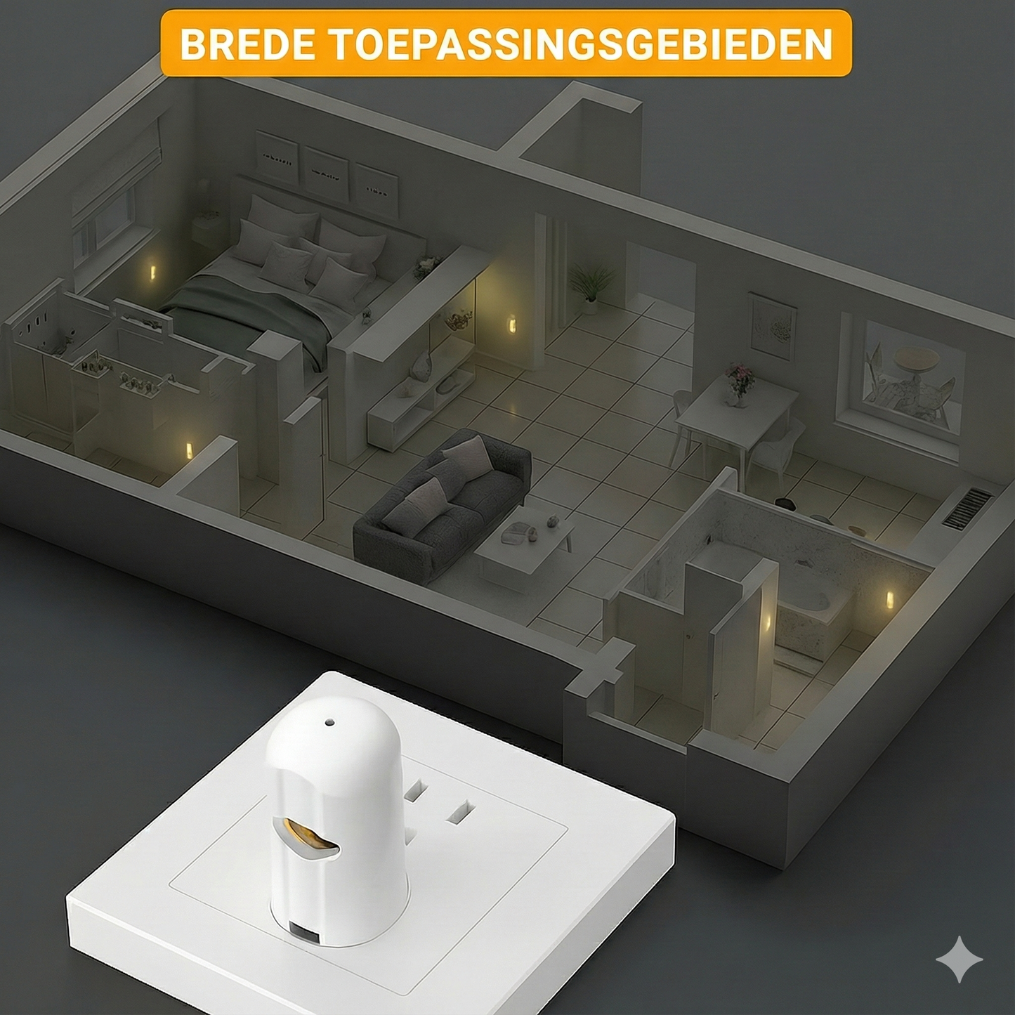 Slimme LED Nachtlamp met Schemersensor