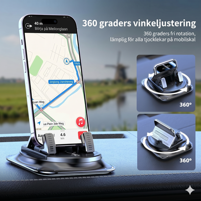360° roterbar mobilhållare för bil