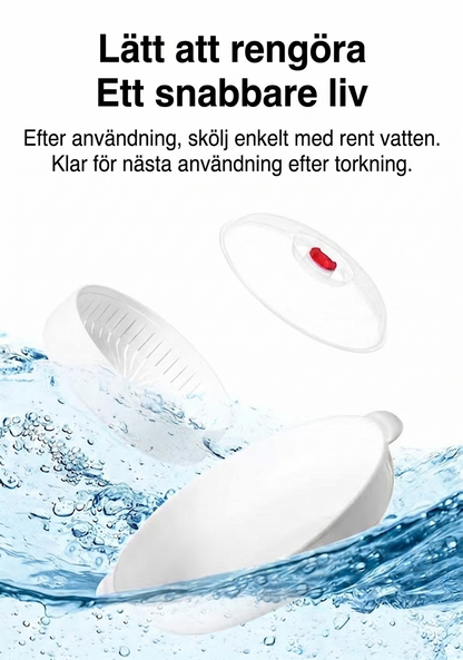 Multifunktionell mikrovågsångare - med varmhållningsfunktion - hälsosam matlagning och ångkokning