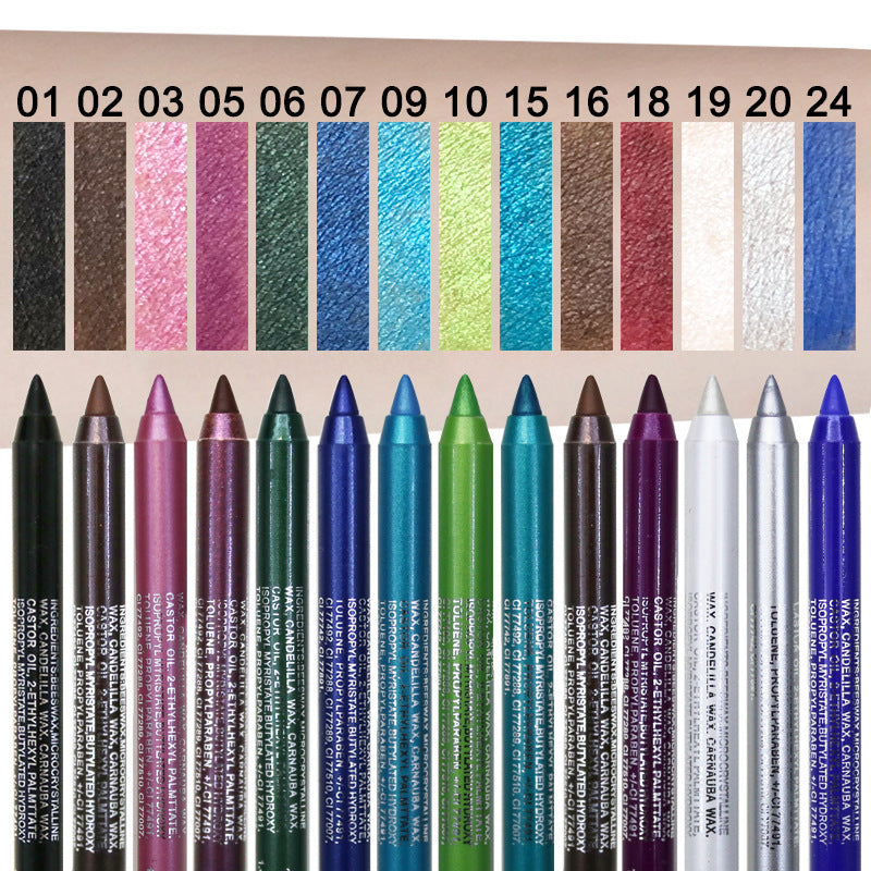 14-delars set med vattenfasta, färgglada gel-eyeliners 👁️🌈✏️