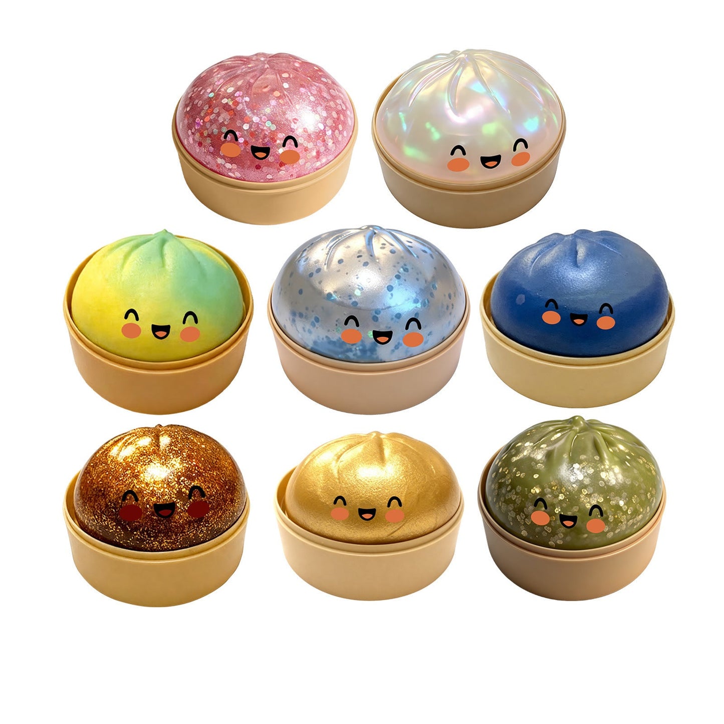 ✨Realistisk klämleksak (squishy) i form av en bao-bulle