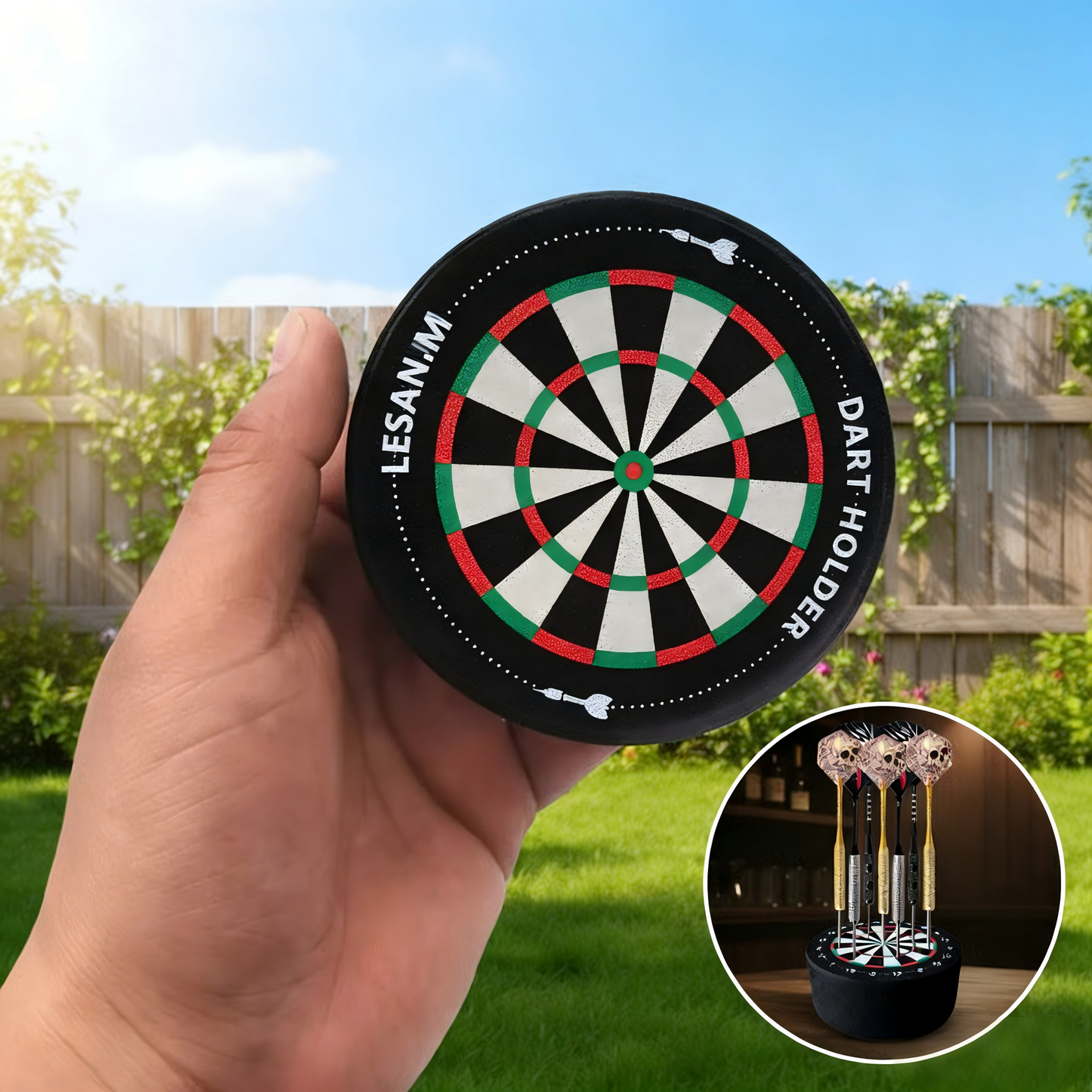Lyxigt mini-dartställ