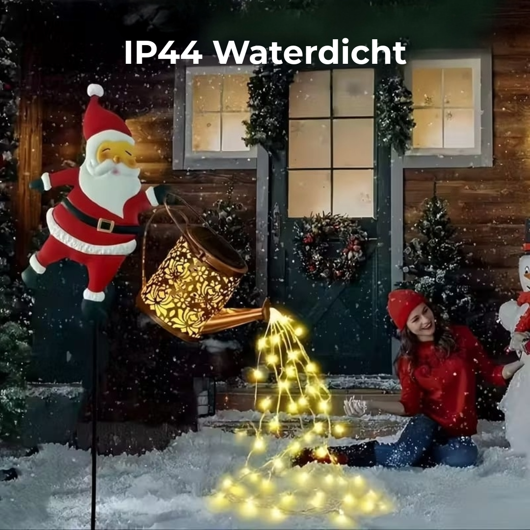 Solar Gieter Lantaarn met Kerstman Design