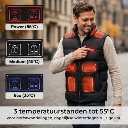 Oplaadbaar Verwarmd Vest (met USB)
