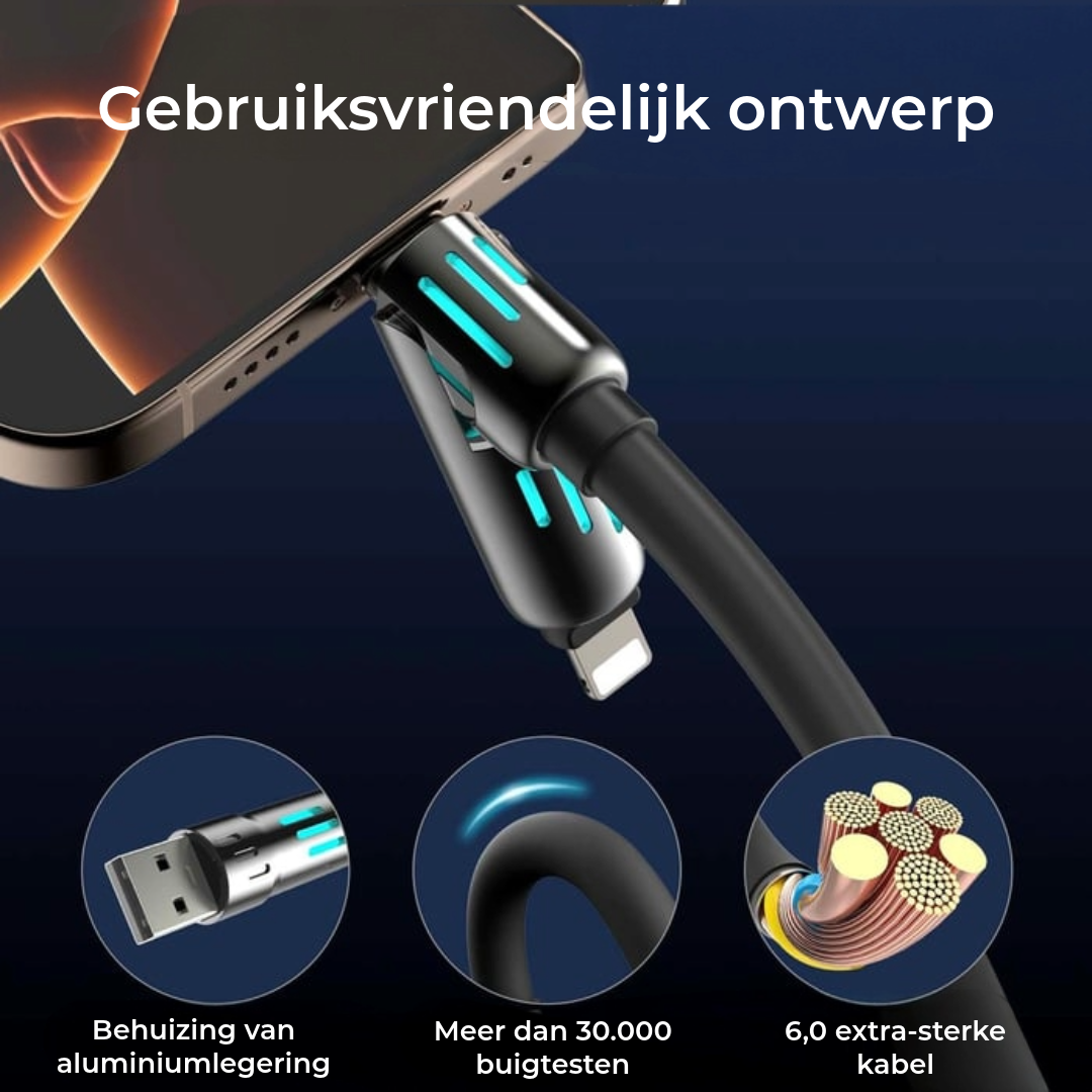 4-In-1 Oplaadkabel