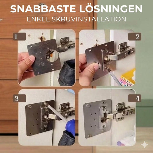 Professionellt reparationsset för skåpgångjärn