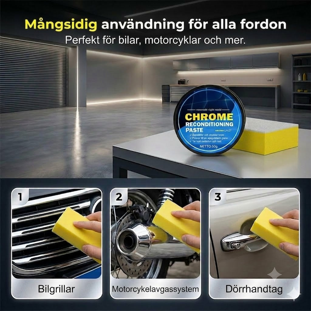 Reparationspasta för krom
