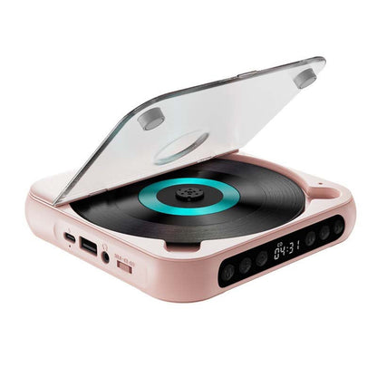 Bärbar CD-spelare med Bluetooth – uppladdningsbar Discman för bilen och på språng (Anti-Shock)