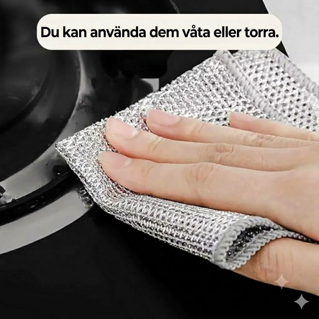 Diskdukar i ståltråd (10-pack)