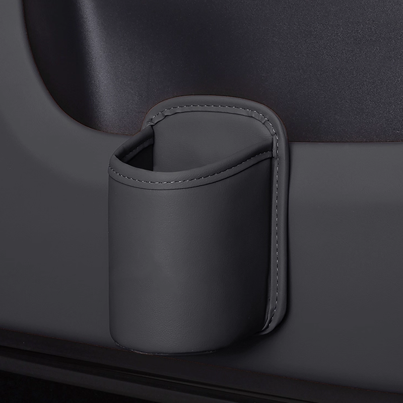 Läderhållare för take away-kaffe – portabel mugghållare med klämma