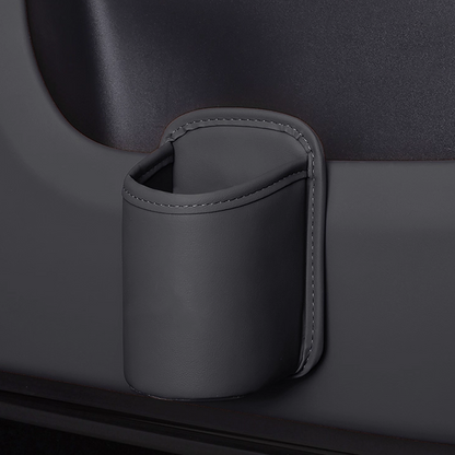 Läderhållare för take away-kaffe – portabel mugghållare med klämma