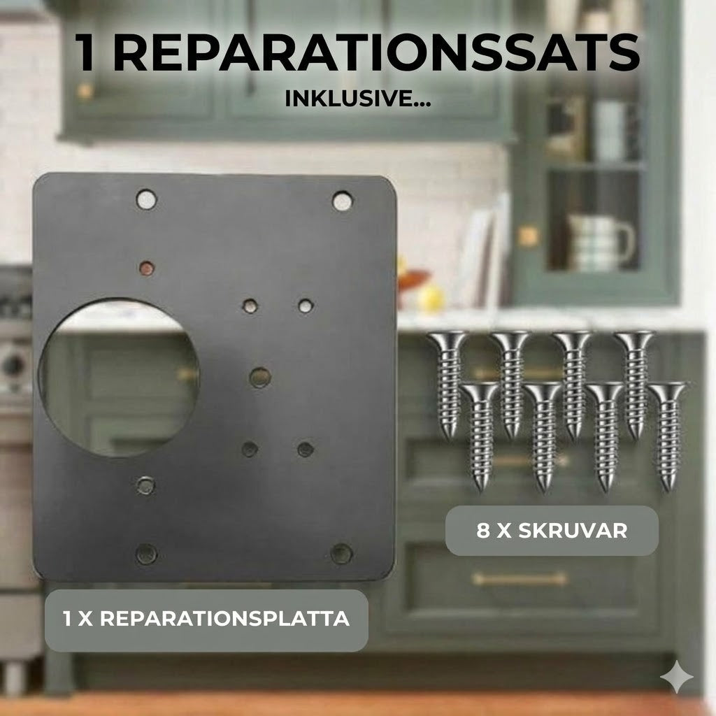 Professionellt reparationsset för skåpgångjärn
