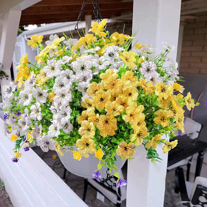 UV-beständiga konstgjorda blommor - 4-pack