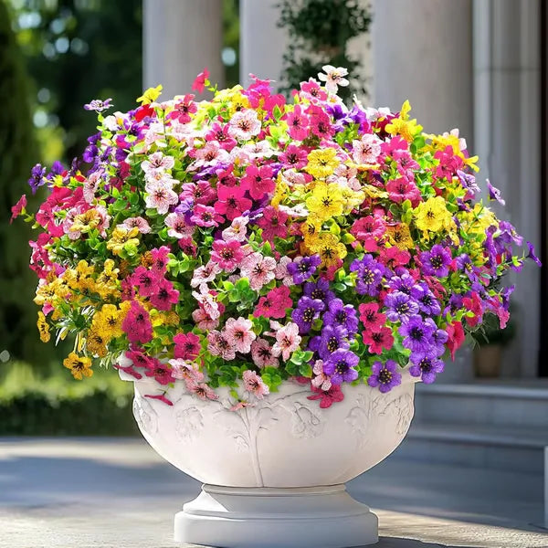 UV-beständiga konstgjorda blommor - 4-pack
