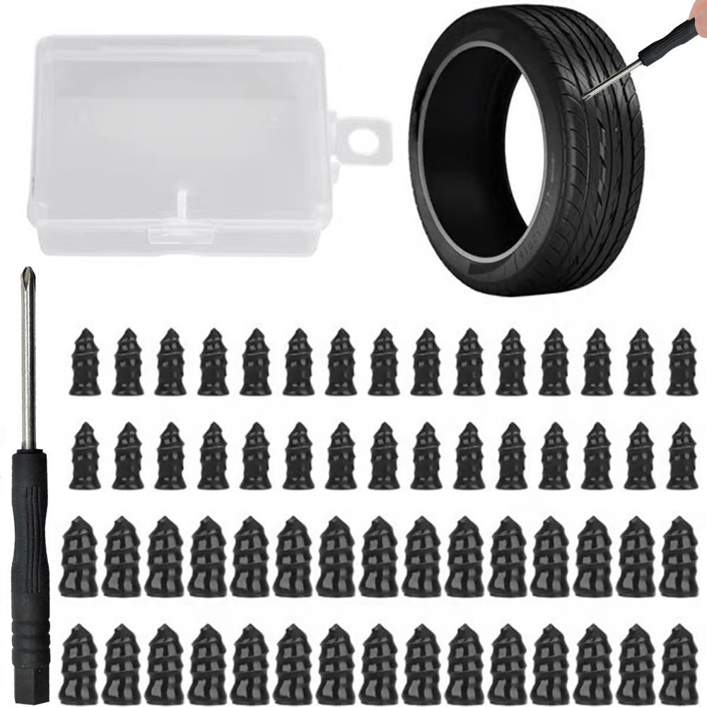 🔩 60-pack däckreparationspluggar i två storlekar