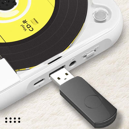 Bärbar CD-spelare med Bluetooth – uppladdningsbar Discman för bilen och på språng (Anti-Shock)