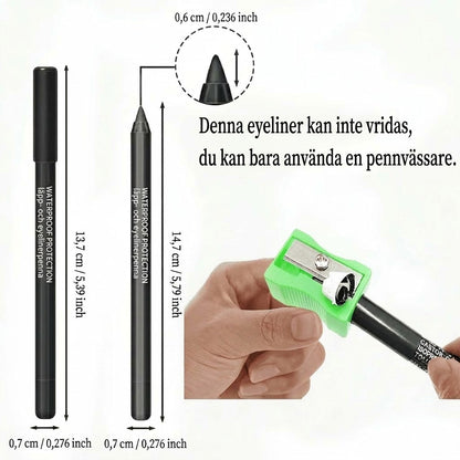 14-delars set med vattenfasta, färgglada gel-eyeliners 👁️🌈✏️