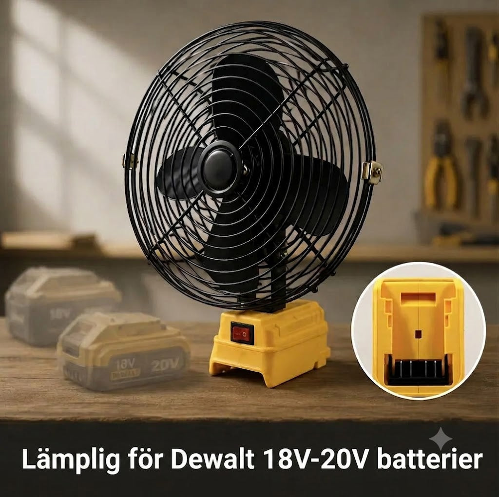 Bärbar batteridriven fläkt