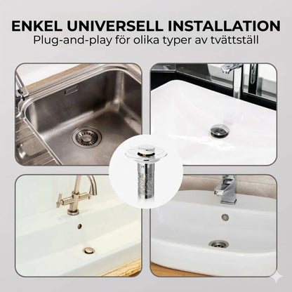 Universell pop-up-propp för handfat