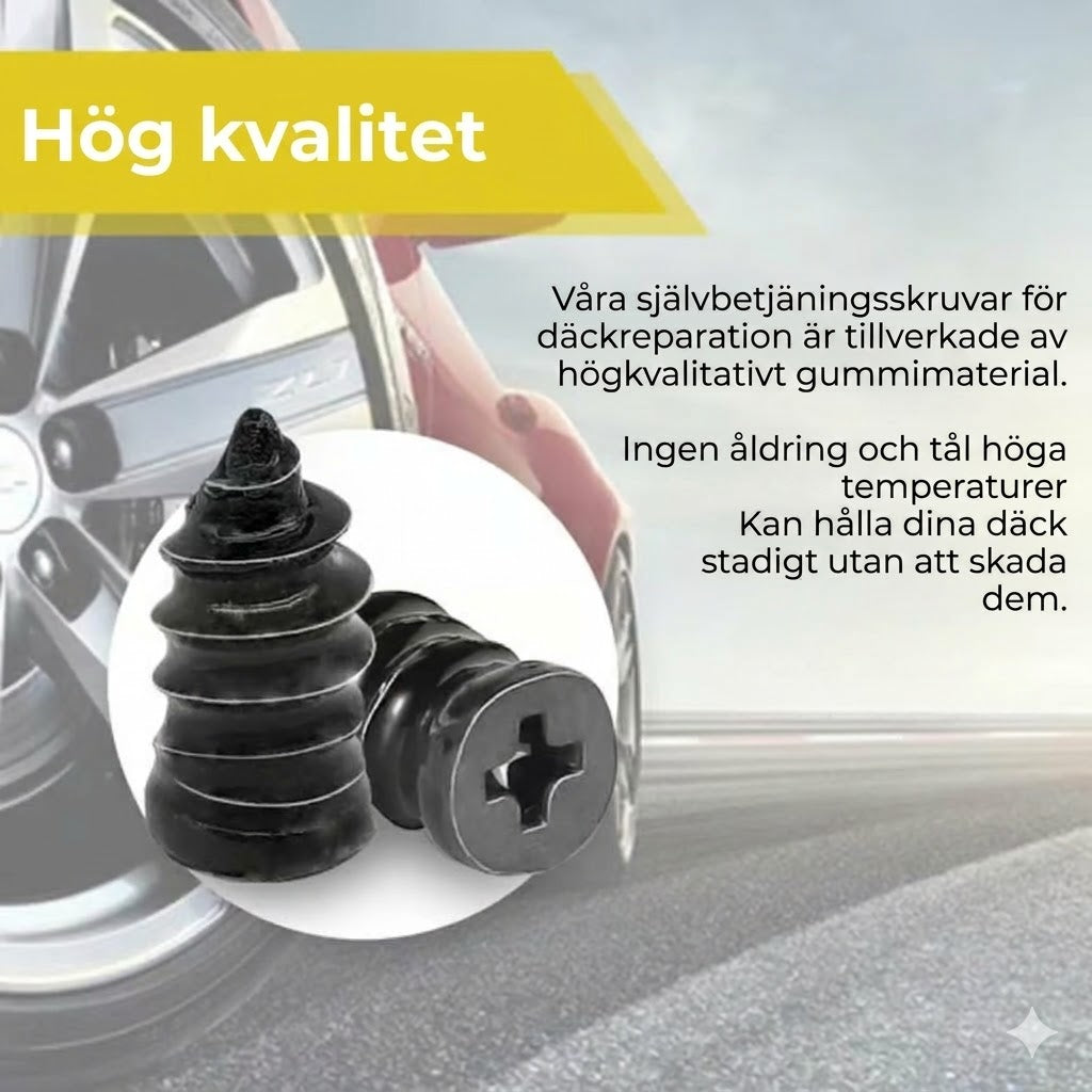 🔩 60-pack däckreparationspluggar i två storlekar
