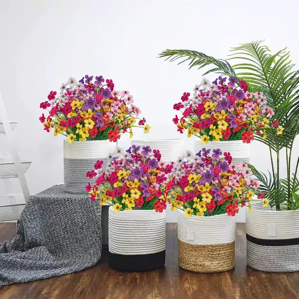 UV-beständiga konstgjorda blommor - 4-pack