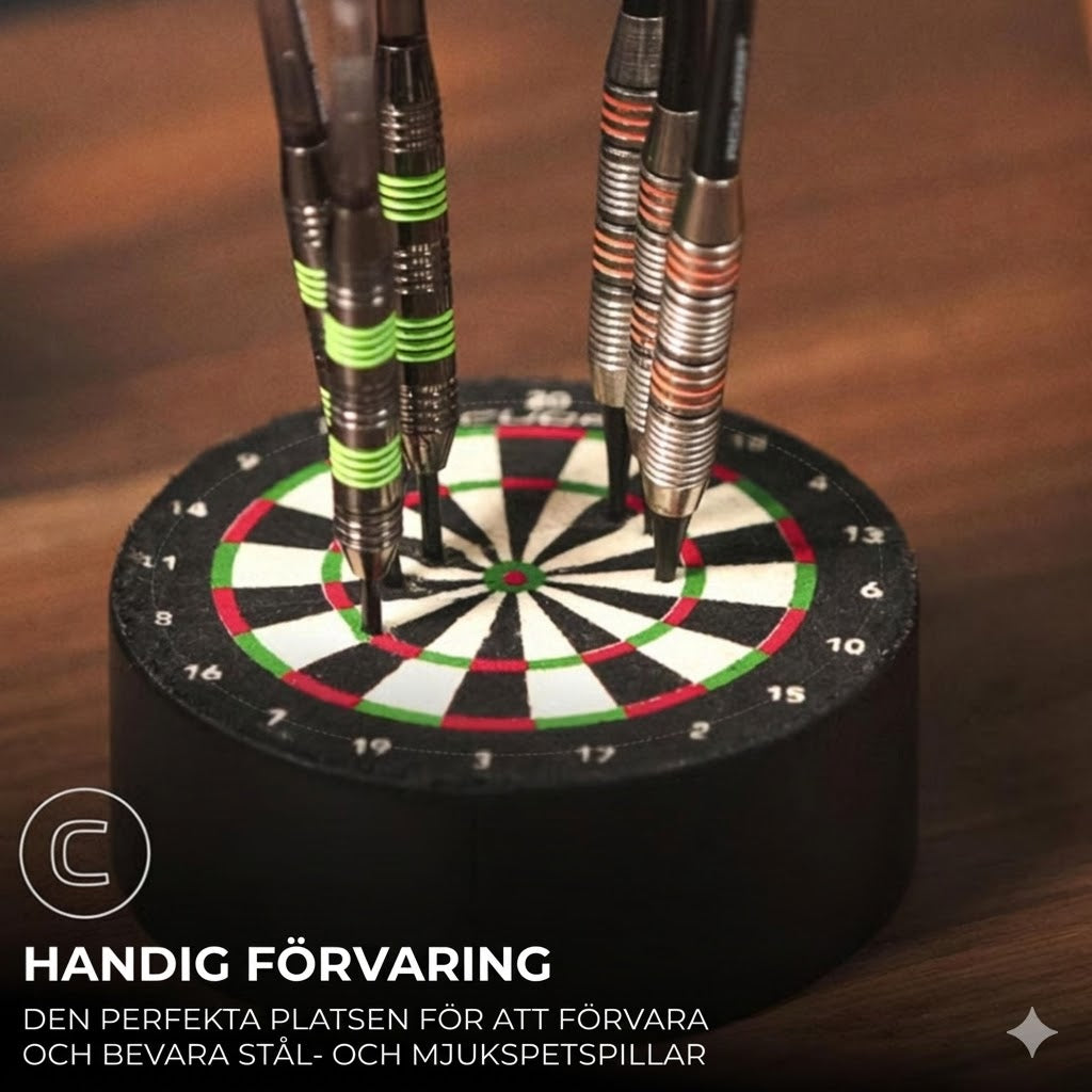 Lyxigt mini-dartställ
