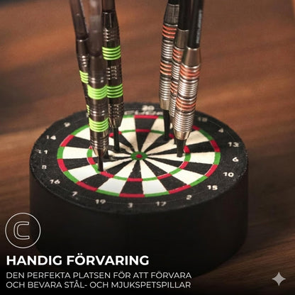 Lyxigt mini-dartställ