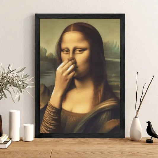 Humoristisk Mona Lisa-canvas