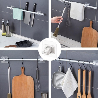 Justerbara gardinstångsfästen utan borrning (2-pack)