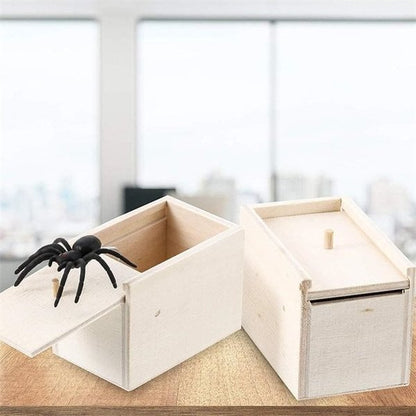 Rolig spindelbox för skämt