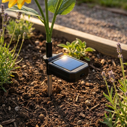 🌻 Solcellsdriven solros-trädgårdslampa – Ser ut som en riktig solros