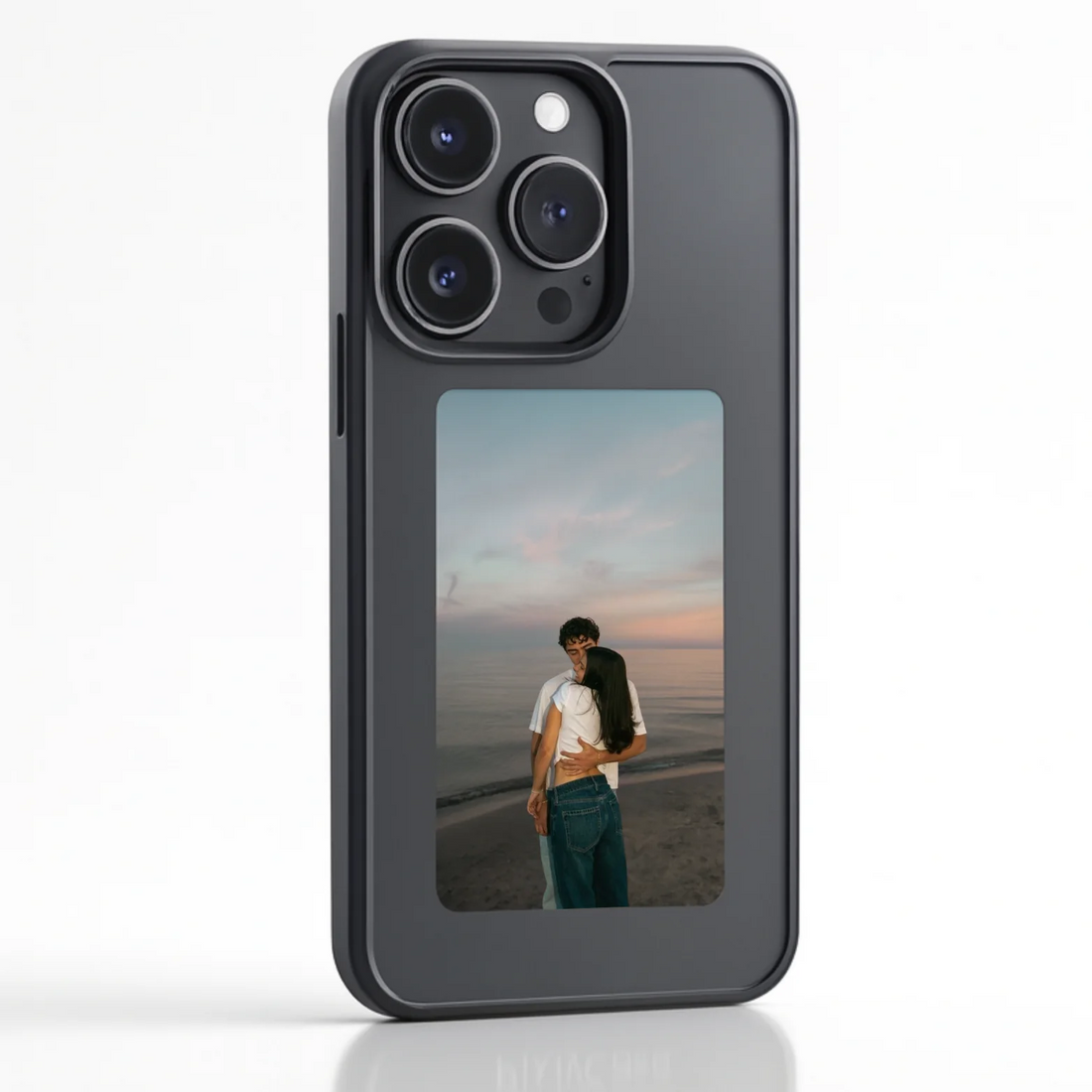 Pixly NFC E-Ink-skal för iPhone – smart skal med anpassningsbar skärm (DIY-bilder)