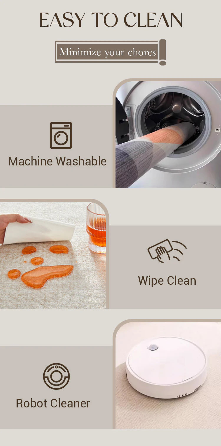 Luxe Wasbaar & Vlekbestendig Vloerkleed