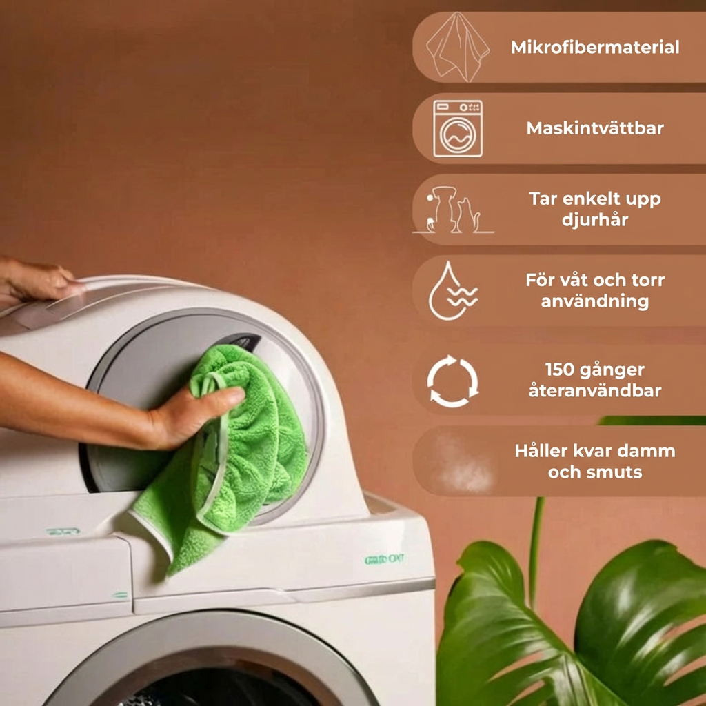 GreenSweep™ återanvändbar mopp kompatibel med Swiffer